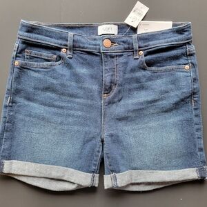 NWT LOFT Classic Indigo Jean Shorts